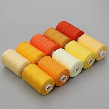 Amazon | Windman ミシン糸 イエロー系 60番 10点セット 1000